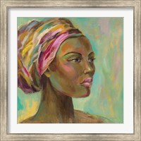 Framed 'African Woman I' border=