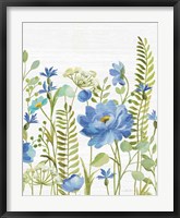 Framed Botanical Blue VIII