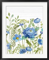 Framed Botanical Blue VII
