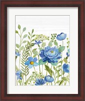 Framed Botanical Blue VII