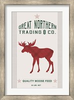 Framed Northern Trading Moose Feed v2