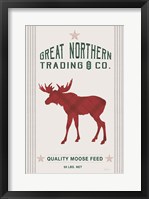 Framed Northern Trading Moose Feed v2