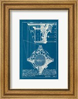 Framed Architectural Drawings X Blueprint