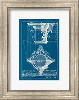 Framed Architectural Drawings X Blueprint