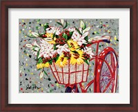 Framed Bicycle Bouquet