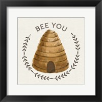 Framed 'Bee Hive IV-Bee You' border=