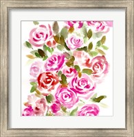 Framed Bunches of Pink Square