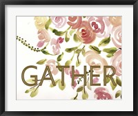 Framed Farmhouse Florals-Gather