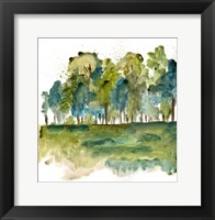 Framed Blue Tree Forest