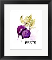 Framed Veggie Sketch III-Beets