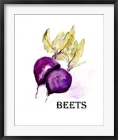 Framed Veggie Sketch III-Beets