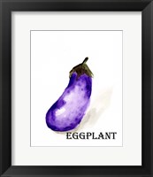 Framed Veggie Sketch VII-Eggplant