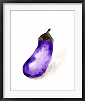 Framed Veggie Sketch plain VII-Eggplant