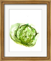 Framed Veggie Sketch plain IX-Lettuce