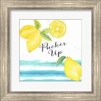 Framed Fresh Fruit Sentiment IV-Lemon