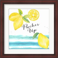 Framed Fresh Fruit Sentiment IV-Lemon