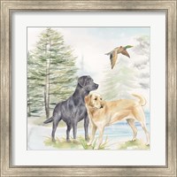 Framed Woodland Dogs I