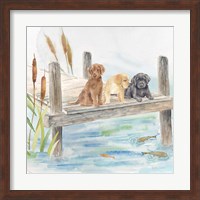 Framed Woodland Dogs IV