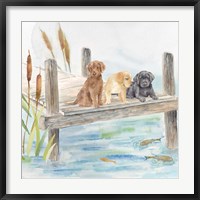 Framed Woodland Dogs IV