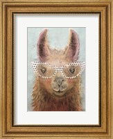 Framed Colorful Llama panel II