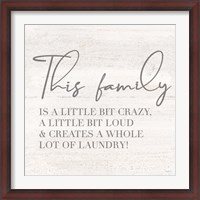 Framed Laundry Room Humor IV-Family