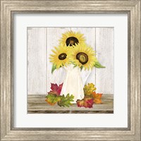 Framed Fall Sunflowers II