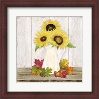 Framed 'Fall Sunflowers II' border=