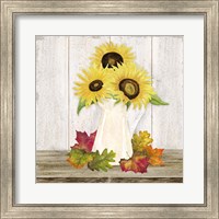 Framed Fall Sunflowers II