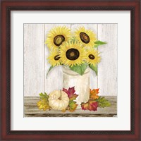 Framed Fall Sunflowers III