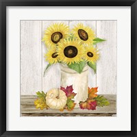 Framed Fall Sunflowers III