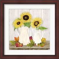 Framed Fall Sunflowers IV