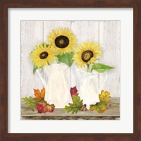 Framed Fall Sunflowers IV