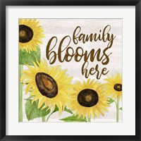 Framed Fall Sunflower Sentiment I-Family