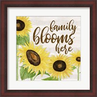 Framed Fall Sunflower Sentiment I-Family