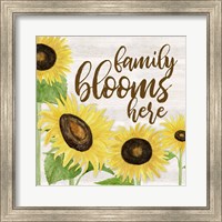 Framed Fall Sunflower Sentiment I-Family