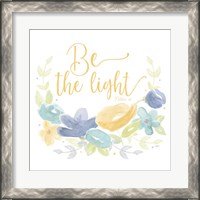 Framed 'Kellys Garden IV-Be the Light' border=