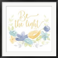 Framed Kellys Garden IV-Be the Light