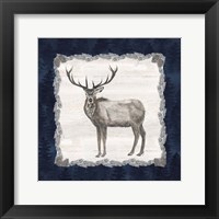 Framed Blue Cliff Mountains III-Elk