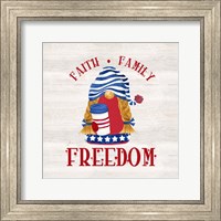 Framed Patriotic Gnomes II-Freedom