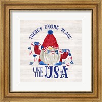 Framed 'Patriotic Gnomes III-USA' border=
