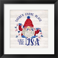 Framed 'Patriotic Gnomes III-USA' border=