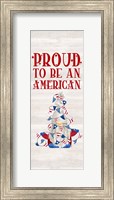 Framed Patriotic Gnomes vertical II-American