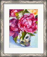 Framed Peony Still Life