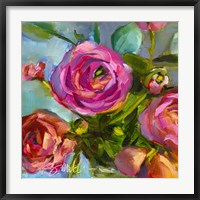 Framed Roses Still Life III