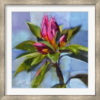 Framed Tropical Floral Watercolor