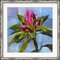 Framed Tropical Floral Watercolor