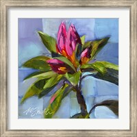 Framed Tropical Floral Watercolor