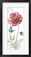 Framed Wildflower Stem panel I