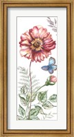 Framed Wildflower Stem panel II