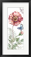 Framed Wildflower Stem panel II